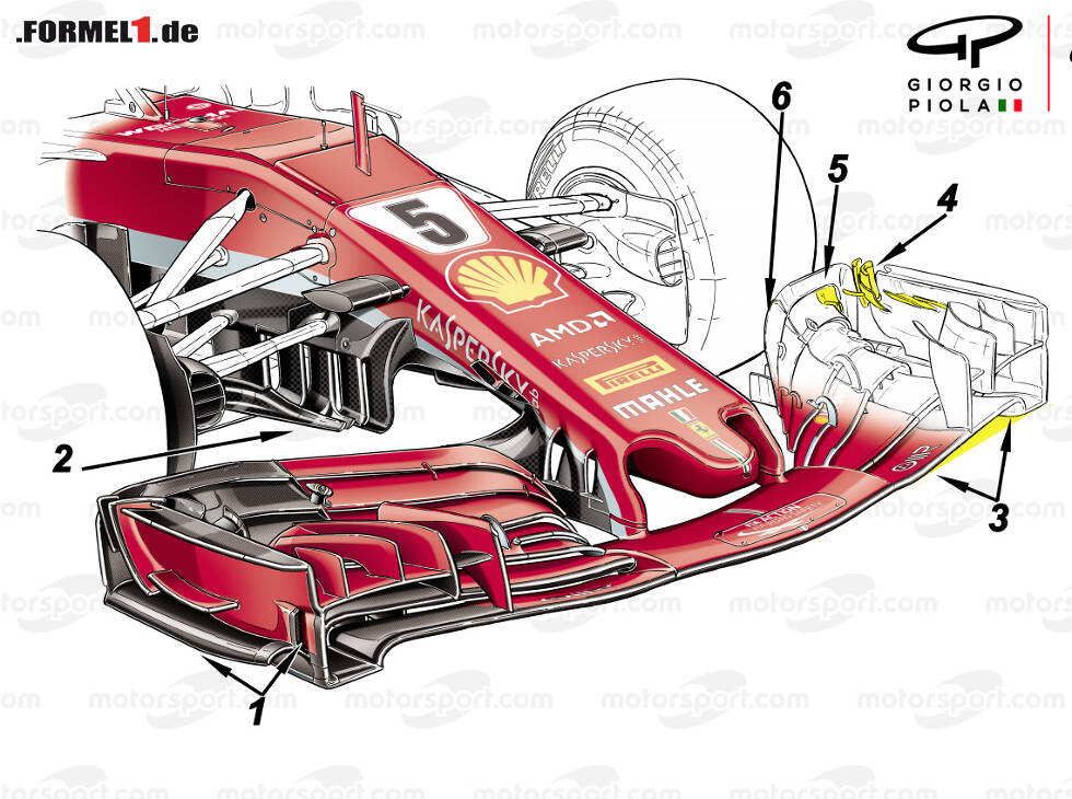 Foto zur News: Ferrari-Frontflügel