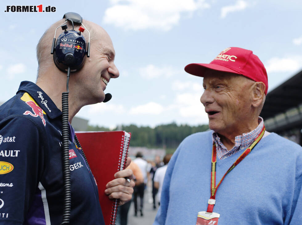 Foto zur News: Adrian Newey, Niki Lauda