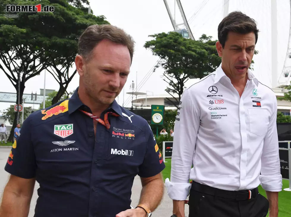 Foto zur News: Christian Horner, Toto Wolff