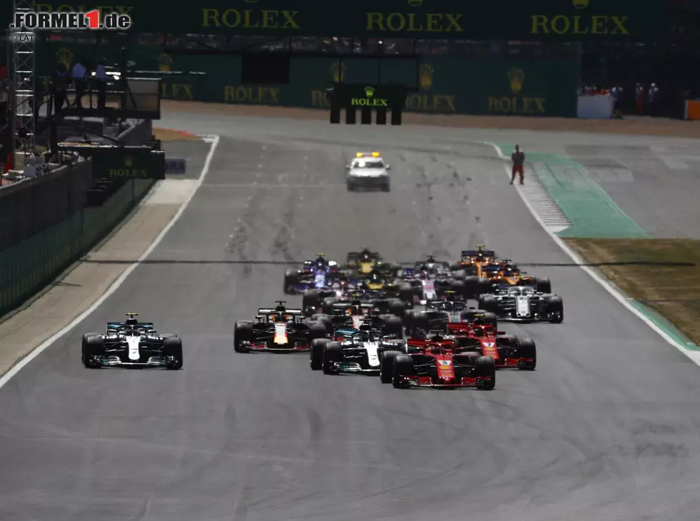 Foto zur News: Sebastian Vettel, Lewis Hamilton, Valtteri Bottas, Kimi Räikkönen, Max Verstappen, Daniel Ricciardo