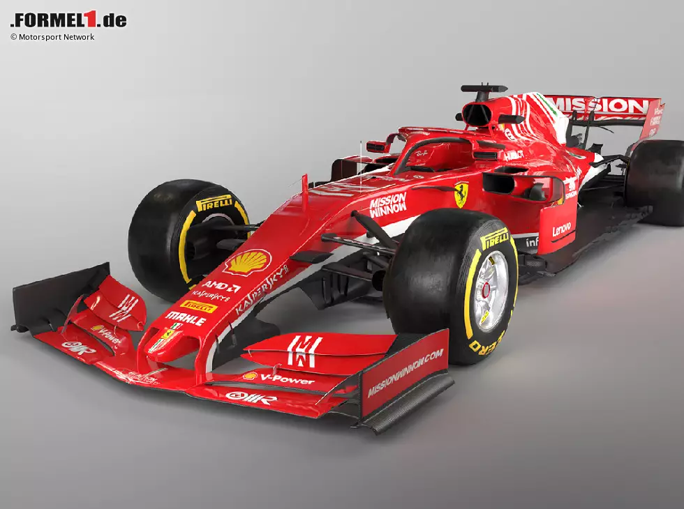 Foto zur News: 3D-Studie des Ferrari für 2019