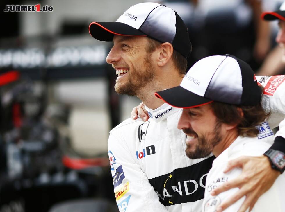 Foto zur News: Fernando Alonso, Jenson Button, Stoffel Vandoorne