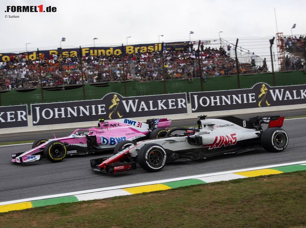Foto zur News: Esteban Ocon, Romain Grosjean