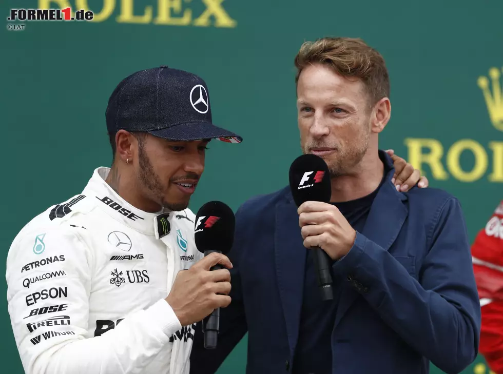 Foto zur News: Lewis Hamilton, Jenson Button