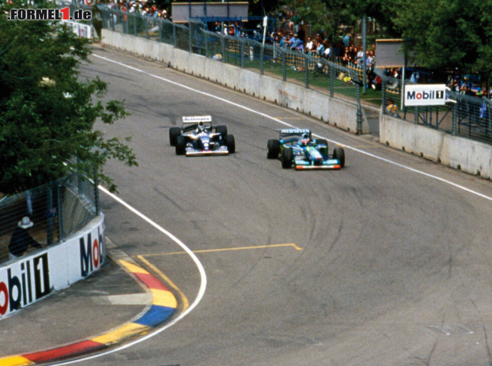 Foto zur News: Michael Schumacher und Damon Hill