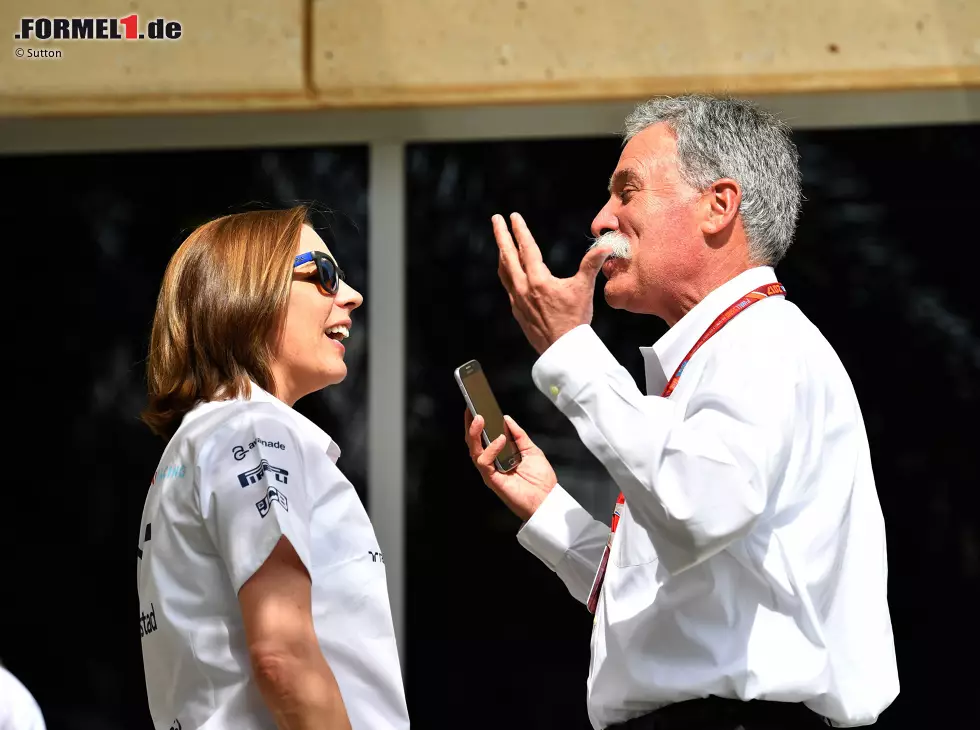 Foto zur News: Claire Williams, Chase Carey