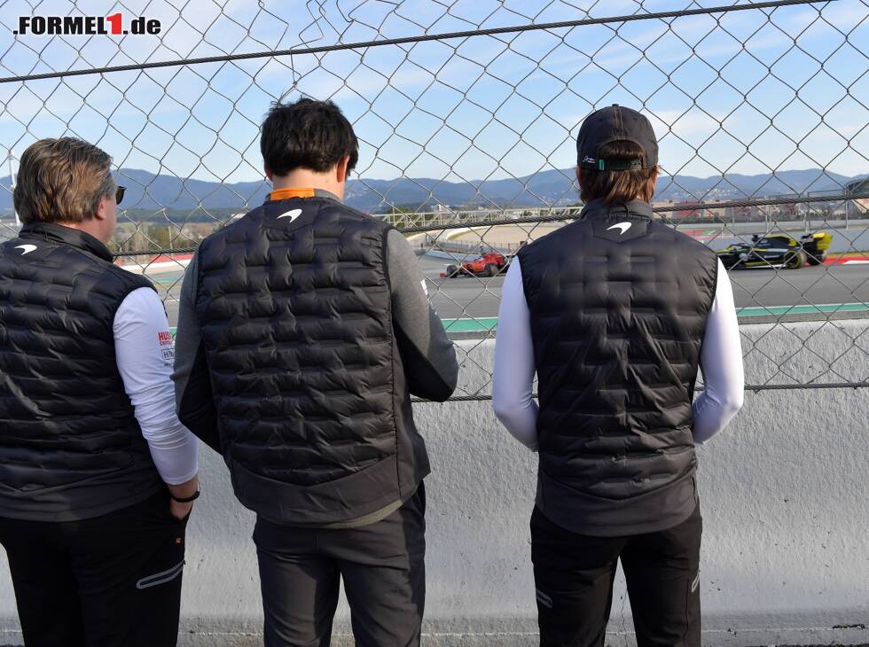 Foto zur News: Zak Brown, Carlos Sainz, Fernando Alonso