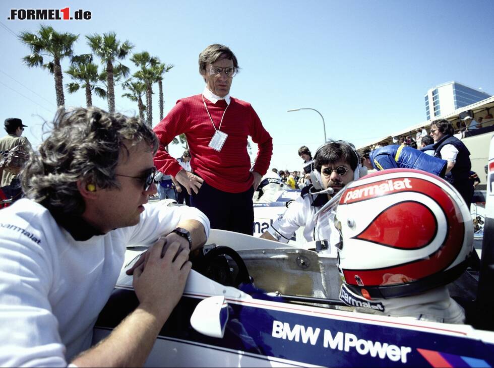 Foto zur News: Nelson Piquet, Charlie Whiting, Bernie Ecclestone