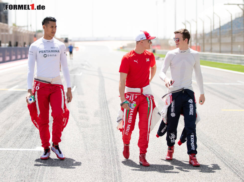 Foto zur News: Sean Gelael, Mick Schumacher, Callum Ilott