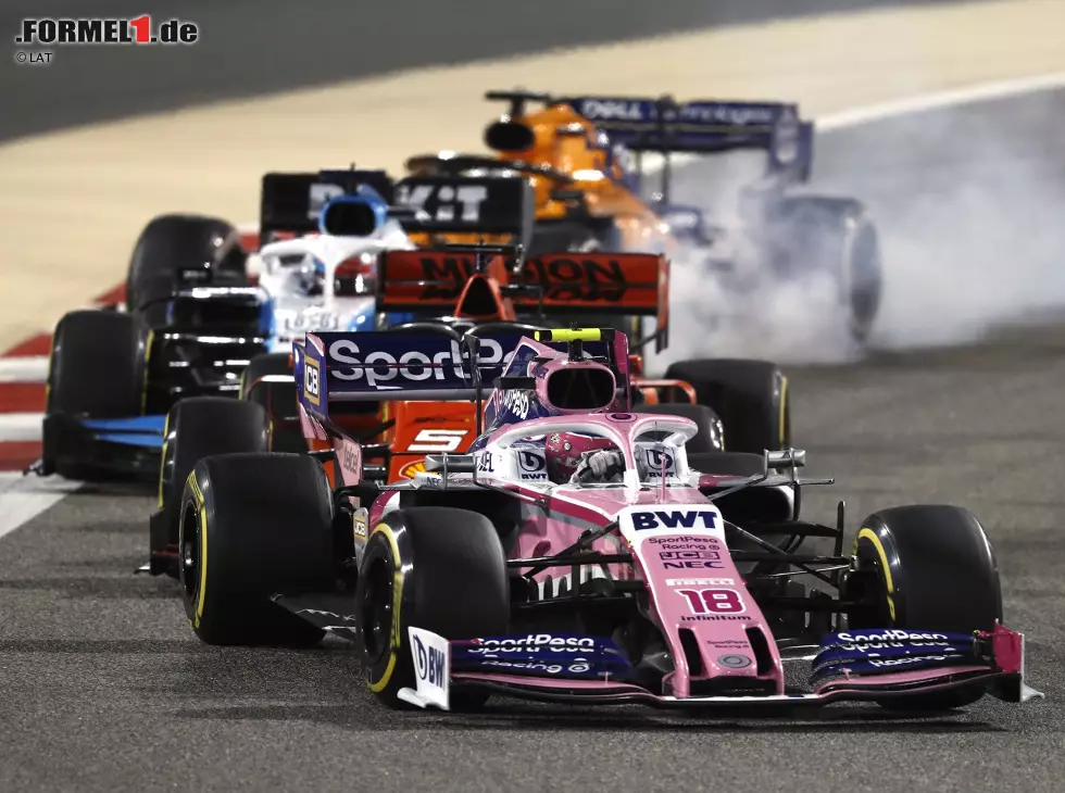 Foto zur News: Lance Stroll, Sebastian Vettel