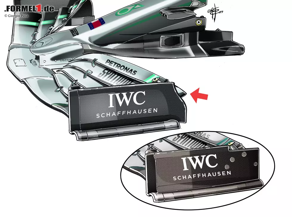 Foto zur News: Mercedes-Frontflügel