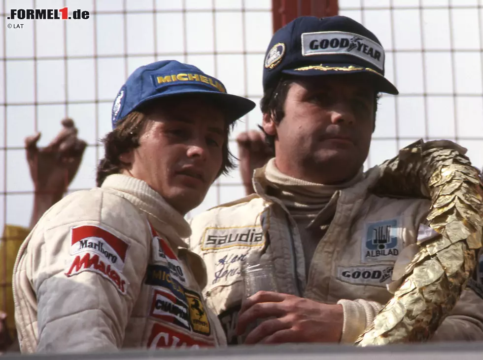 Foto zur News: Gilles Villeneuve, Alan Jones