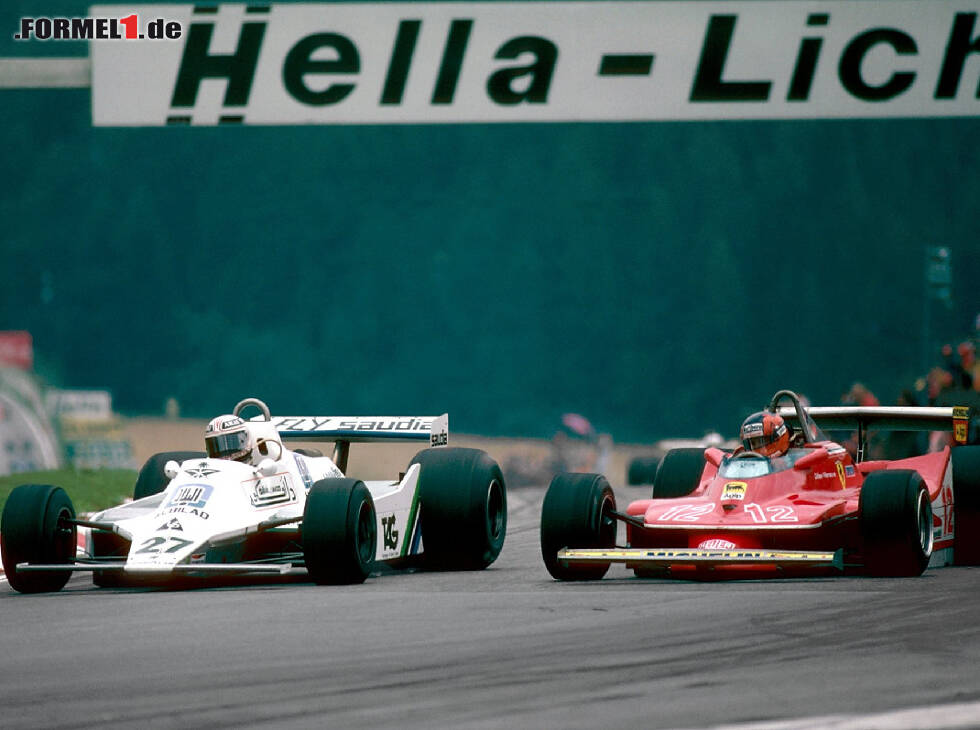 Foto zur News: Alan Jones, Gilles Villeneuve