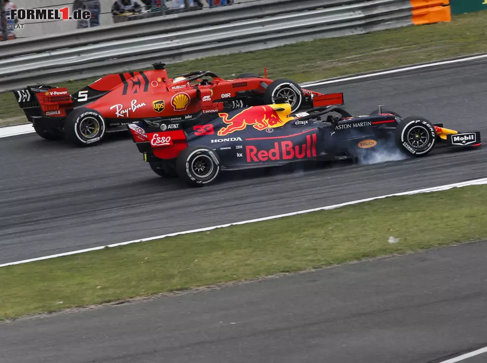 Foto zur News: Sebastian Vettel, Max Verstappen