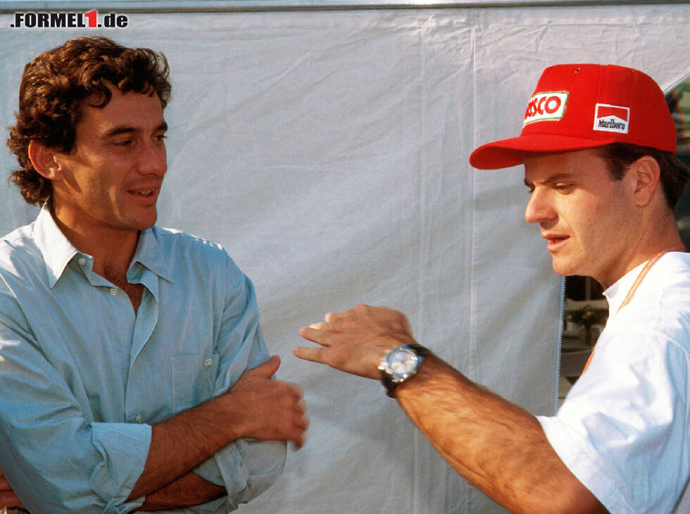Foto zur News: Ayrton Senna, Rubens Barrichello