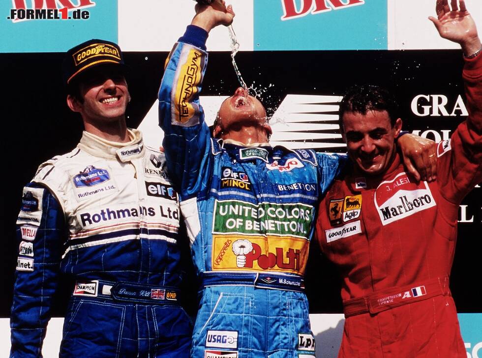 Foto zur News: Michael Schumacher, Jean Alesi