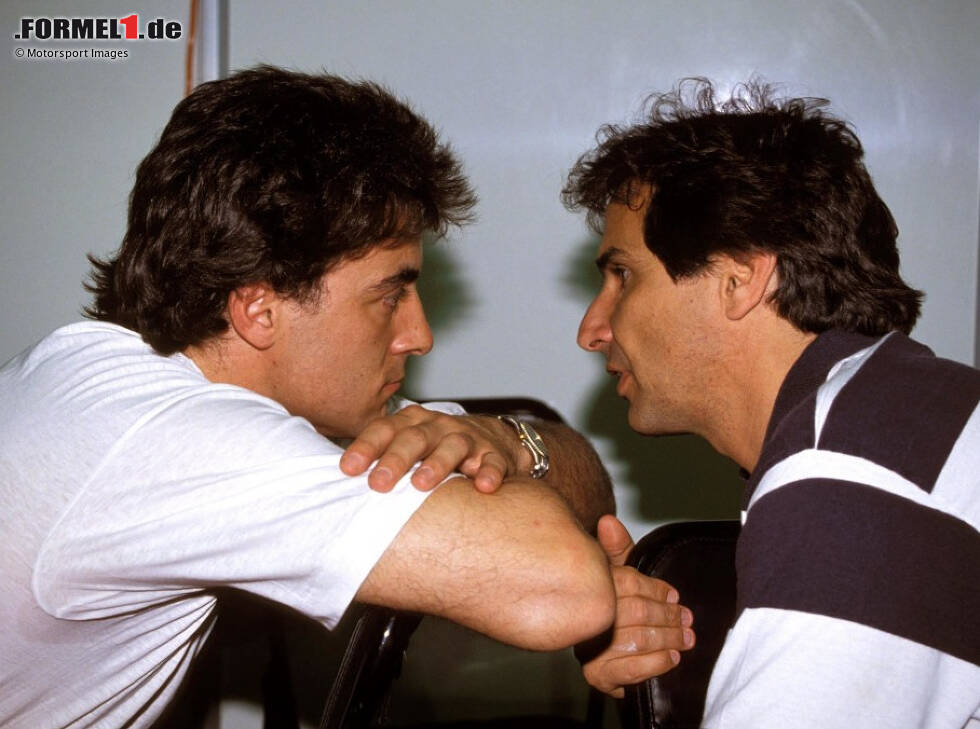 Foto zur News: Jean Alesi, Nelson Piquet