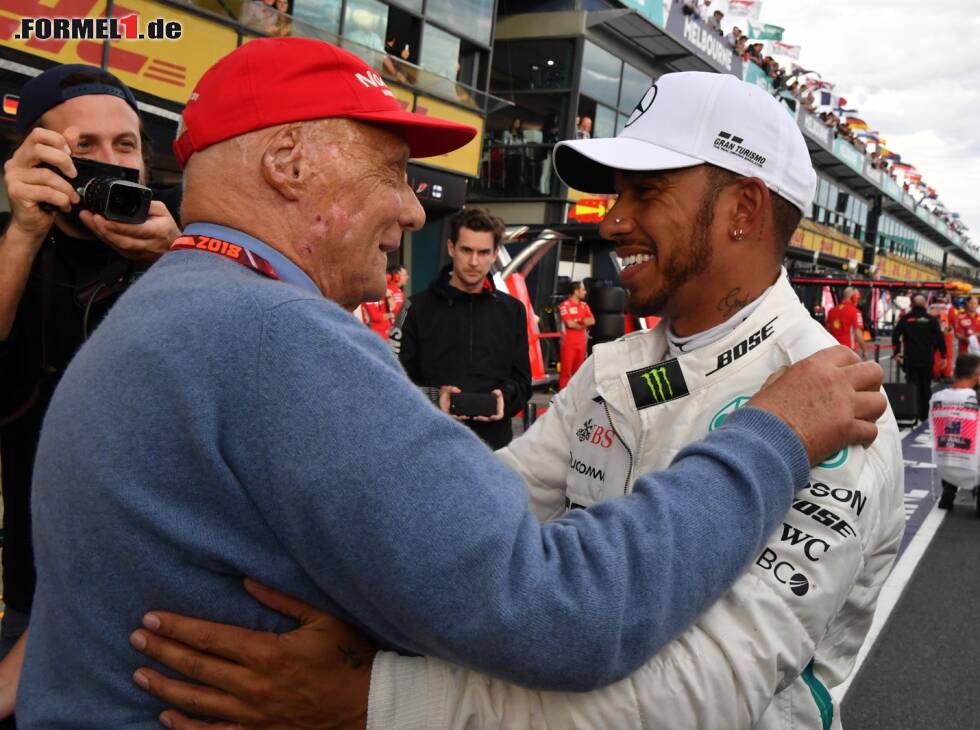 Foto zur News: Lewis Hamilton, Niki Lauda