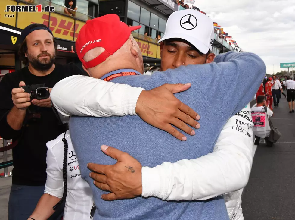 Foto zur News: Lewis Hamilton, Niki Lauda