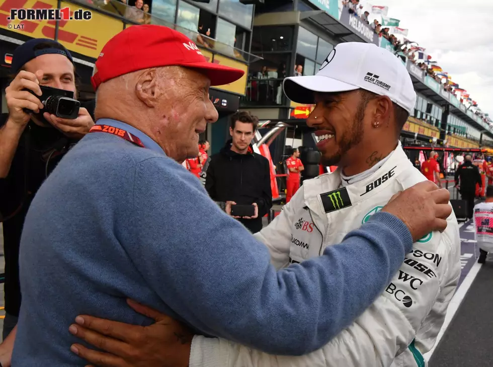 Foto zur News: Lewis Hamilton, Niki Lauda