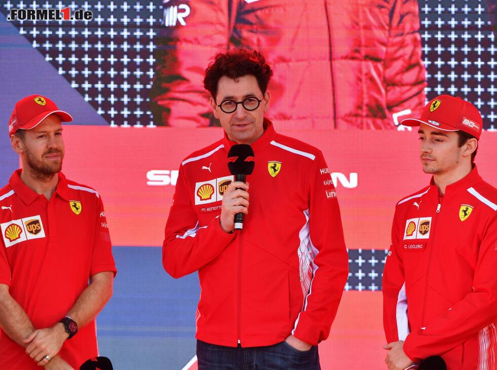 Foto zur News: Sebastian Vettel, Charles Leclerc