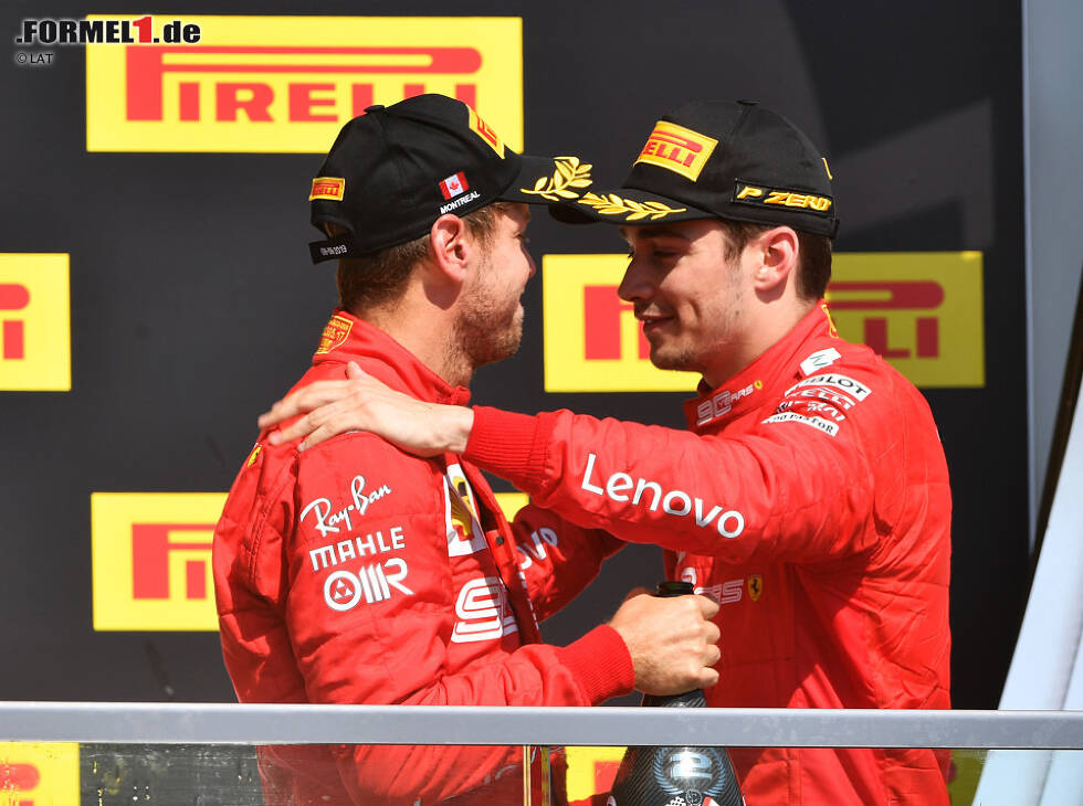 Foto zur News: Sebastian Vettel, Charles Leclerc