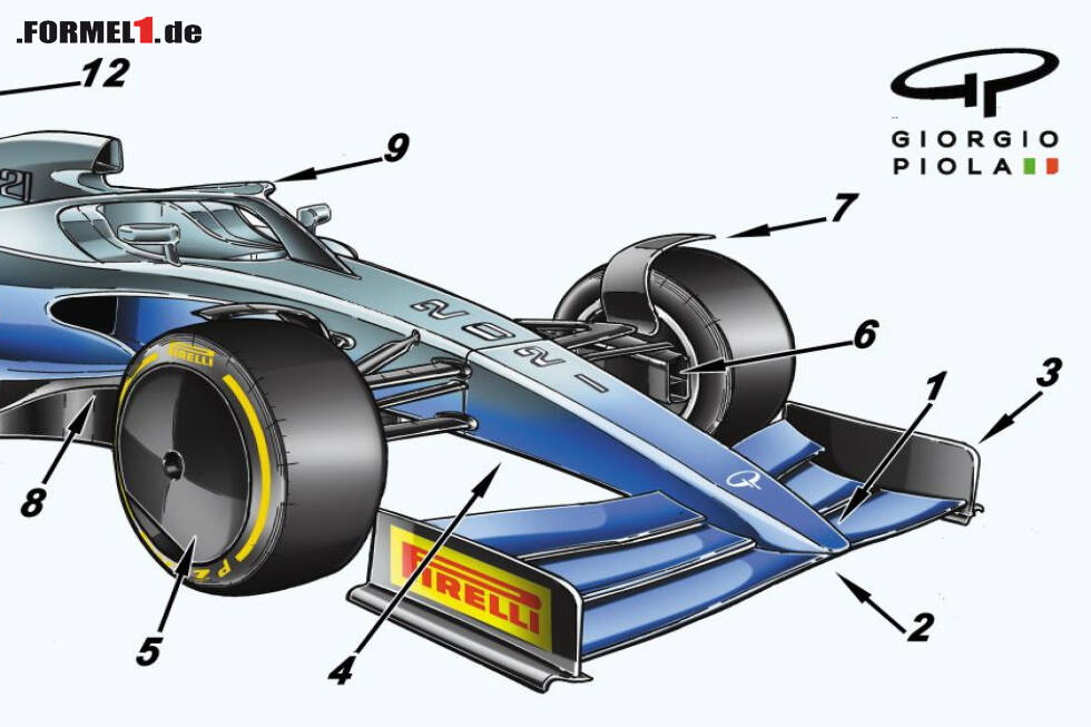 Foto zur News: Formel 1 2021: Illustration von Giorgio Piola