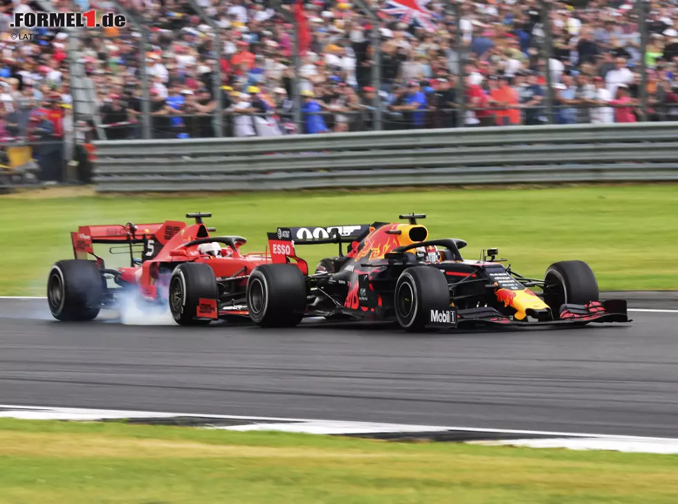 Foto zur News: Sebastian Vettel, Max Verstappen