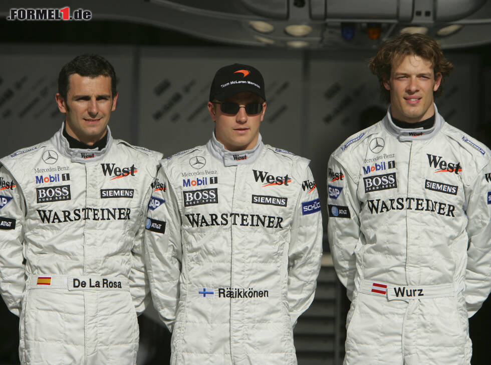 Foto zur News: Pedro de la Rosa, Kimi Räikkönen, Alexander Wurz