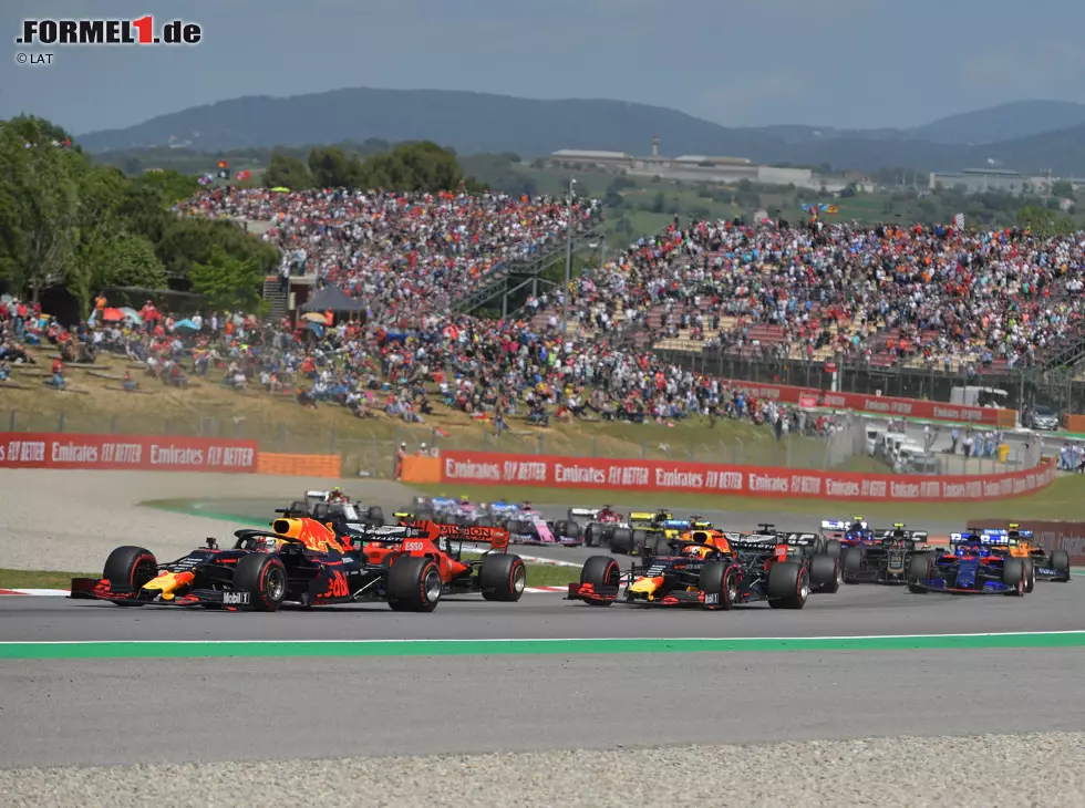 Foto zur News: Max Verstappen, Charles Leclerc, Pierre Gasly, Romain Grosjean, Kevin Magnussen