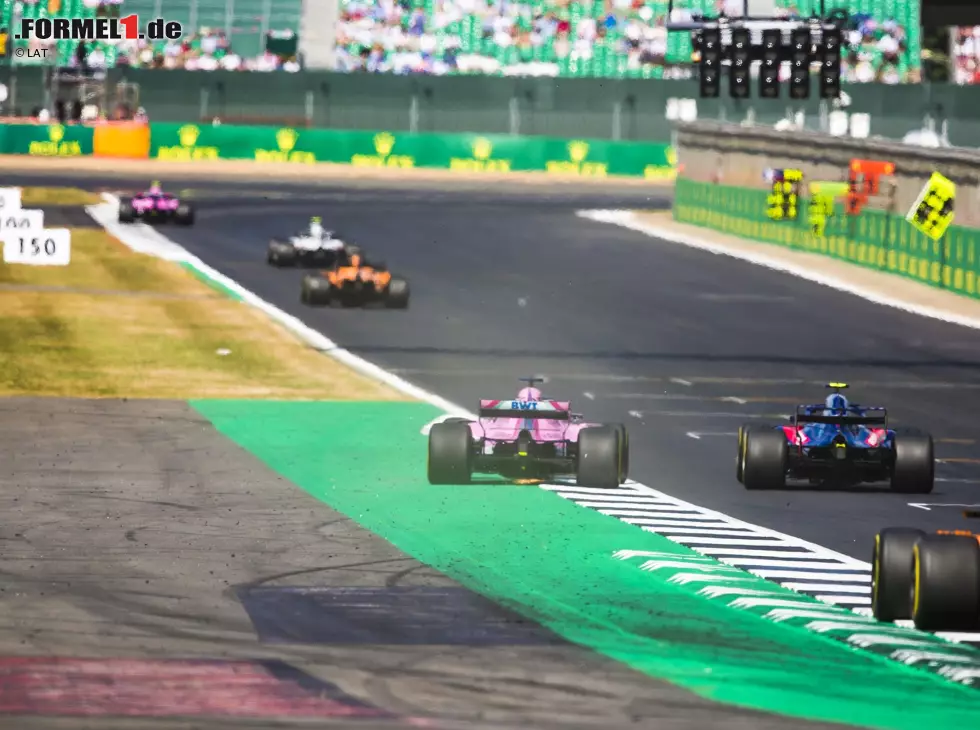Foto zur News: Sergio Perez, Pierre Gasly, Stoffel Vandoorne