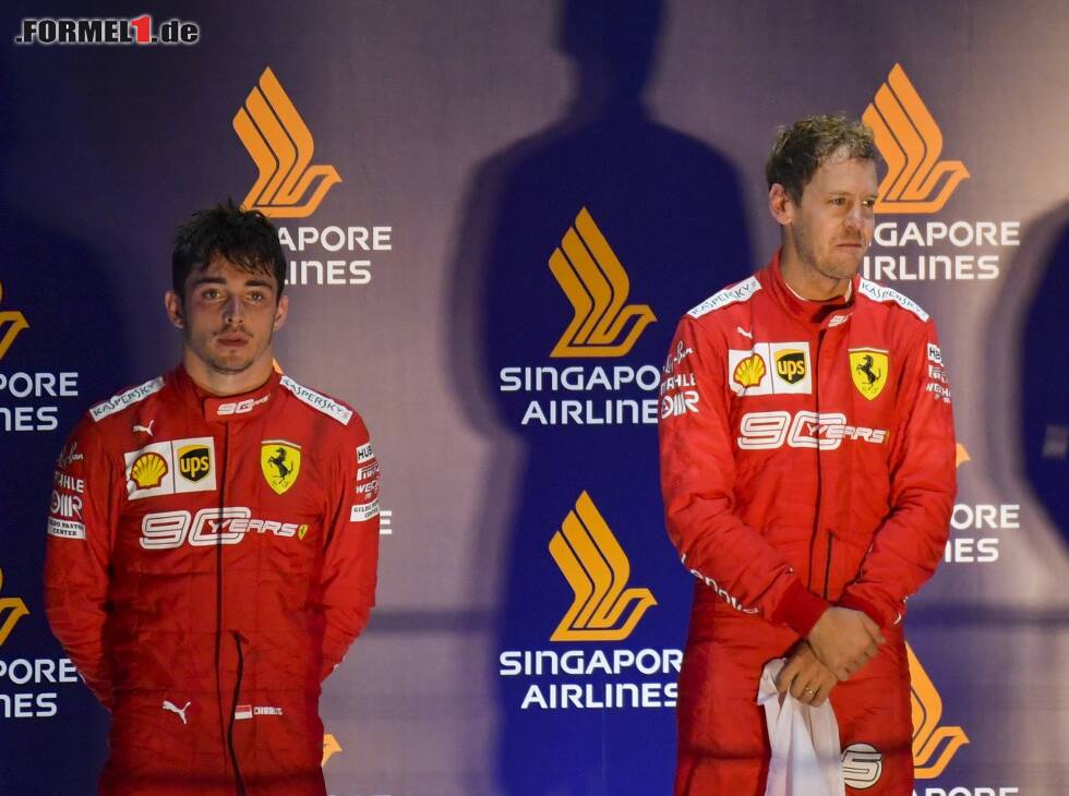 Foto zur News: Charles Leclerc, Sebastian Vettel, Max Verstappen