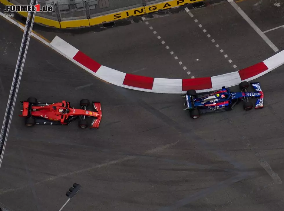 Foto zur News: Pierre Gasly, Sebastian Vettel