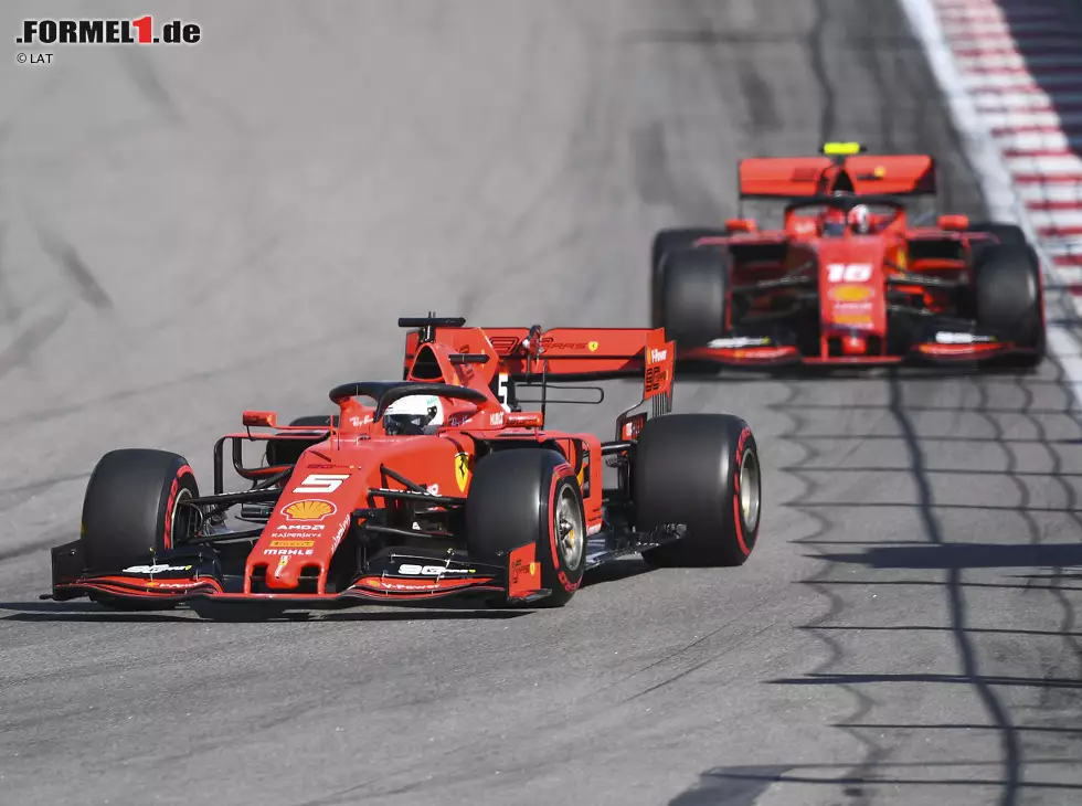 Foto zur News: Sebastian Vettel, Charles Leclerc