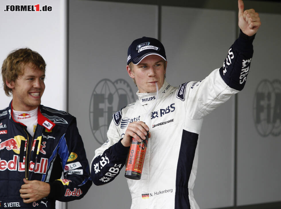 Foto zur News: Nico Hülkenberg, Sebastian Vettel