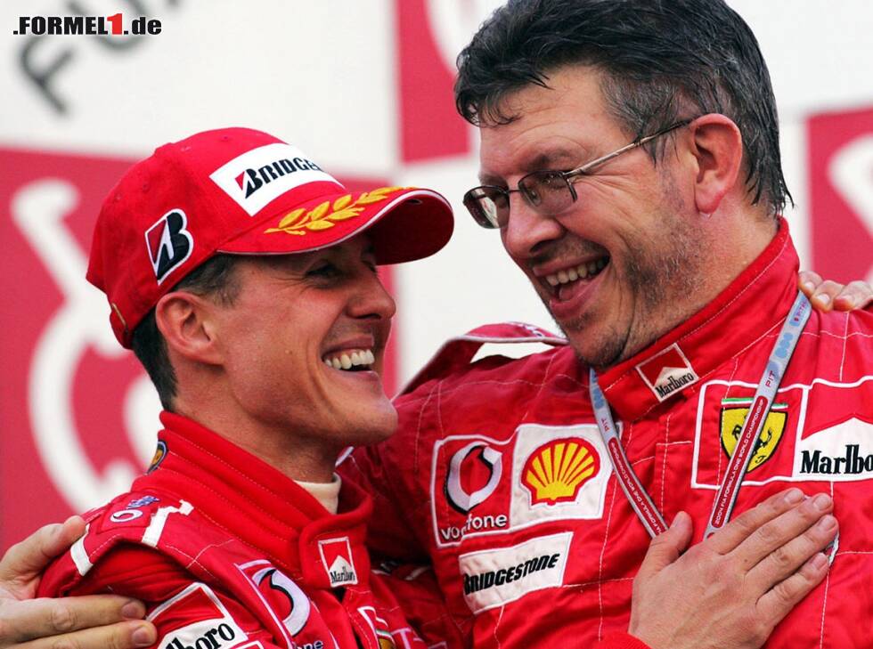 Foto zur News: Michael Schumacher, Ross Brawn