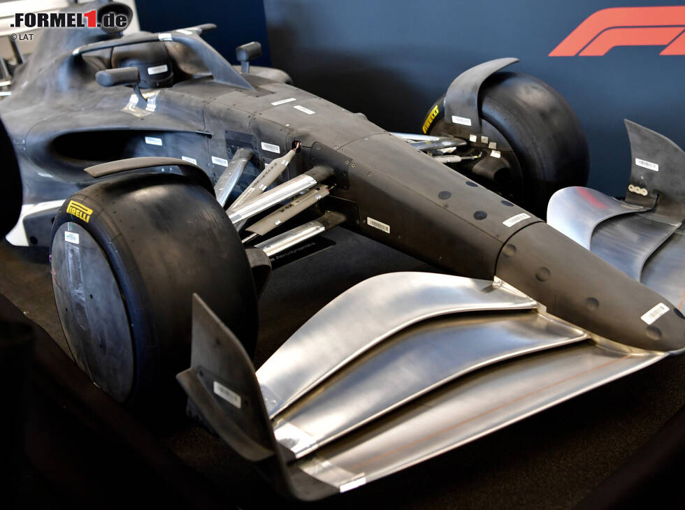 Foto zur News: Modell eines F1-Boliden nach dem Reglement 2021