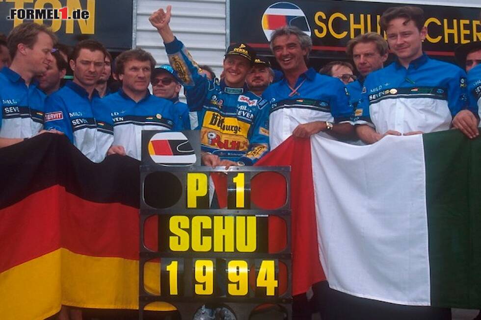 Foto zur News: Michael Schumacher, Flavio Briatore