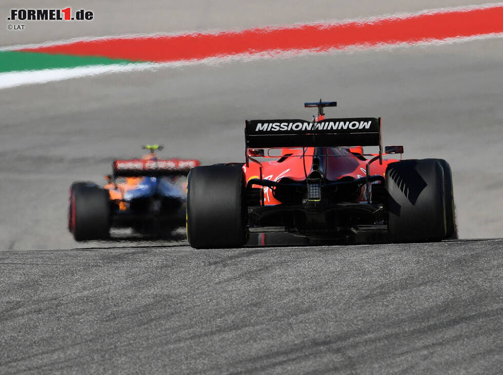 Foto zur News: Sebastian Vettel, Lando Norris