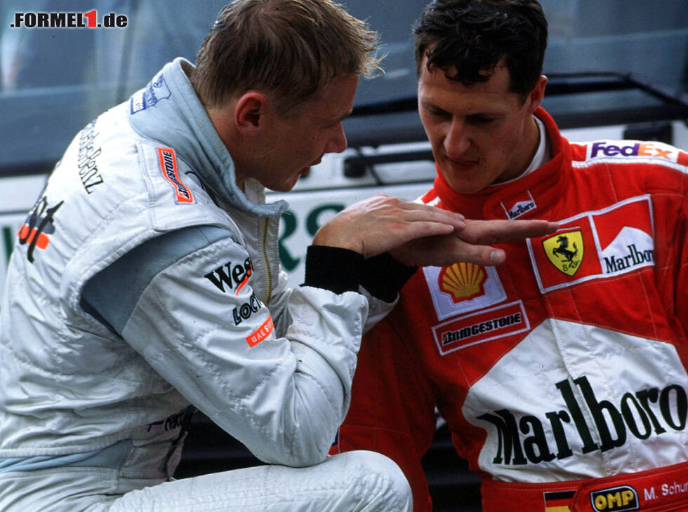 Foto zur News: Mika Häkkinen, Michael Schumacher
