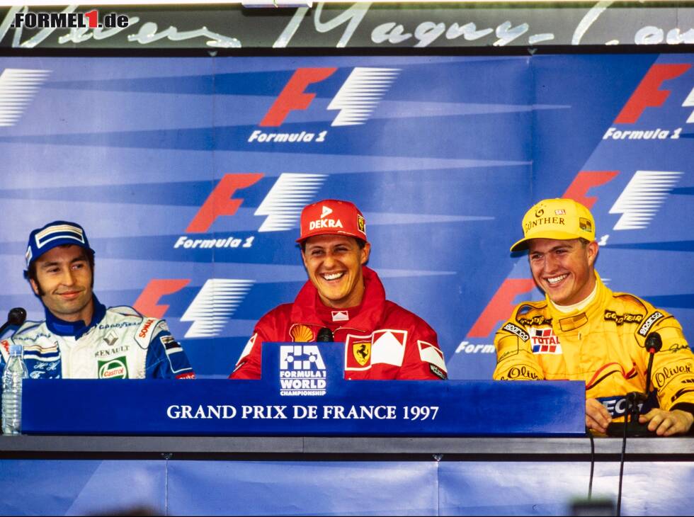 Foto zur News: Heinz-Harald Frentzen, Michael Schumacher, Ralf Schumacher