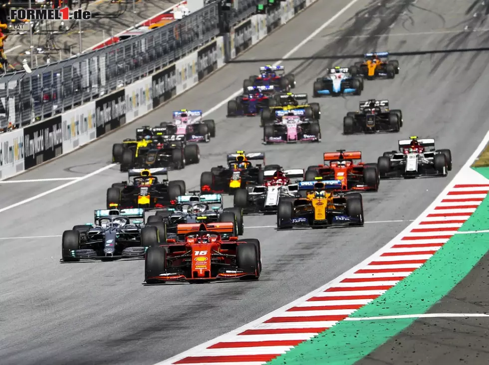 Foto zur News: Charles Leclerc, Valtteri Bottas, Lewis Hamilton, Max Verstappen, Lando Norris, Kimi Räikkönen
