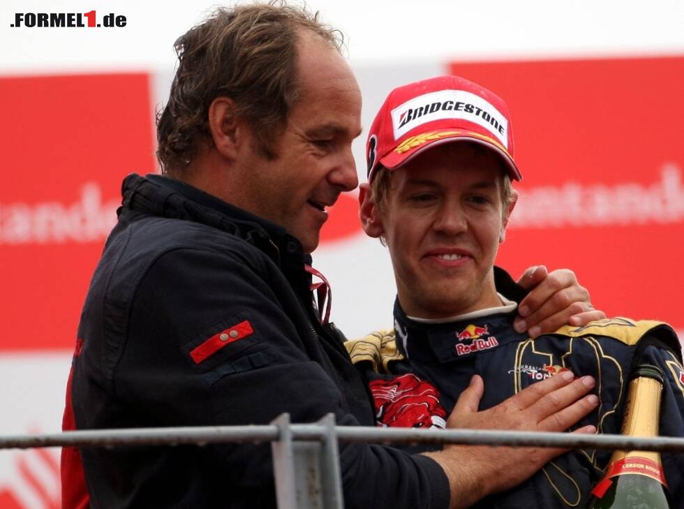 Foto zur News: Sebastian Vettel, Gerhard Berger