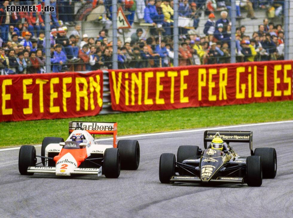 Foto zur News: Alain Prost, Ayrton Senna