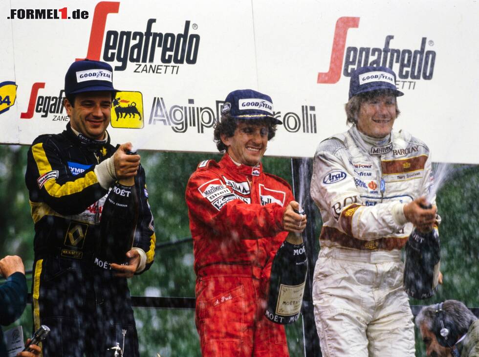 Foto zur News: Alain Prost, Elio de Angelis