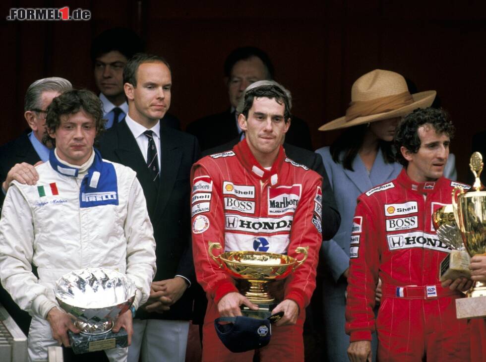 Foto zur News: Stefan Modena, Ayrton Senna, Alain Prost
