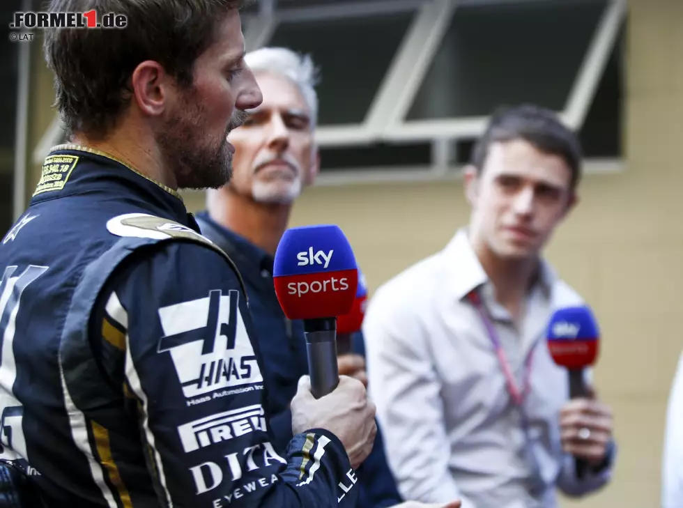 Foto zur News: Romain Grosjean, Damon Hill, Paul di Resta