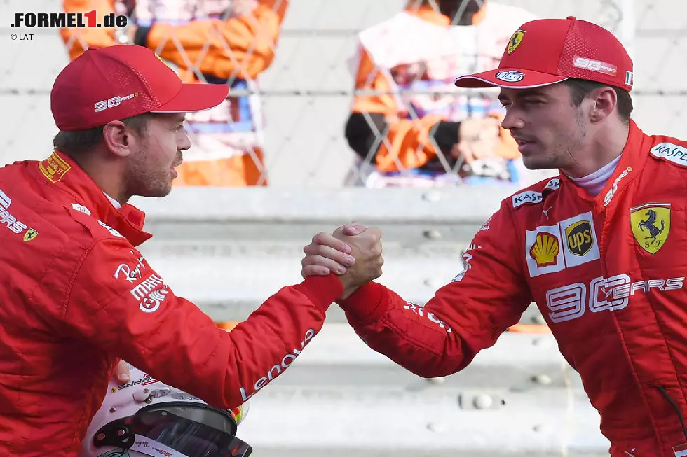 Foto zur News: Sebastian Vettel, Charles Leclerc