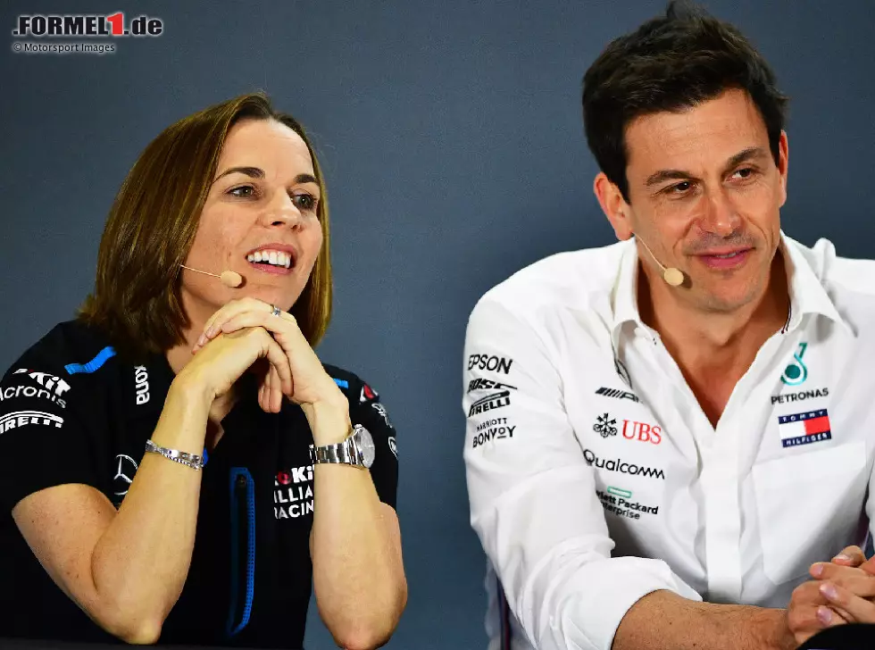 Foto zur News: Toto Wolff, Claire Williams