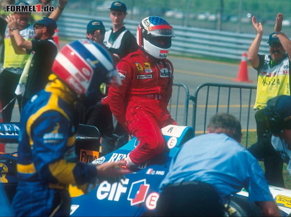 Foto zur News: Jean Alesi, Michael Schumacher